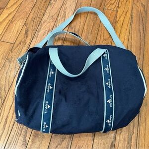 Birddogs Duffle Gym Bag Canvas Travel Carry On Weekend Bag Navy Blue Logo